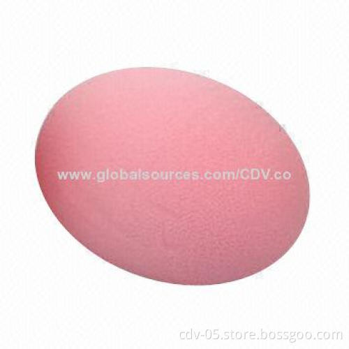 Cosmetic sponge with egg shape in various colors